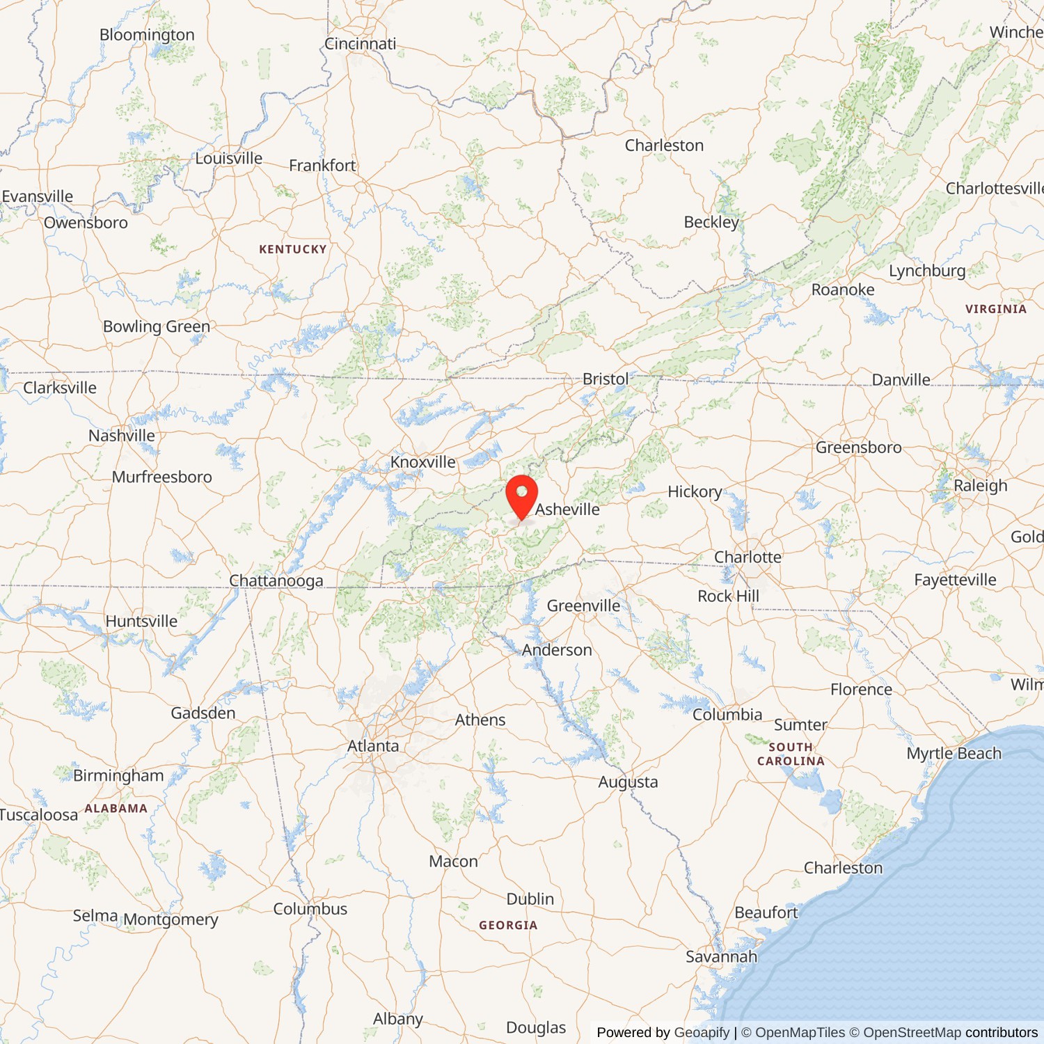 Alden and Thomasene Howell House State Map