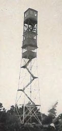 Warner Hill Fire Tower, Derry New Hampshire Fire tower with WWII aircraft detection service additional tiers (1943)