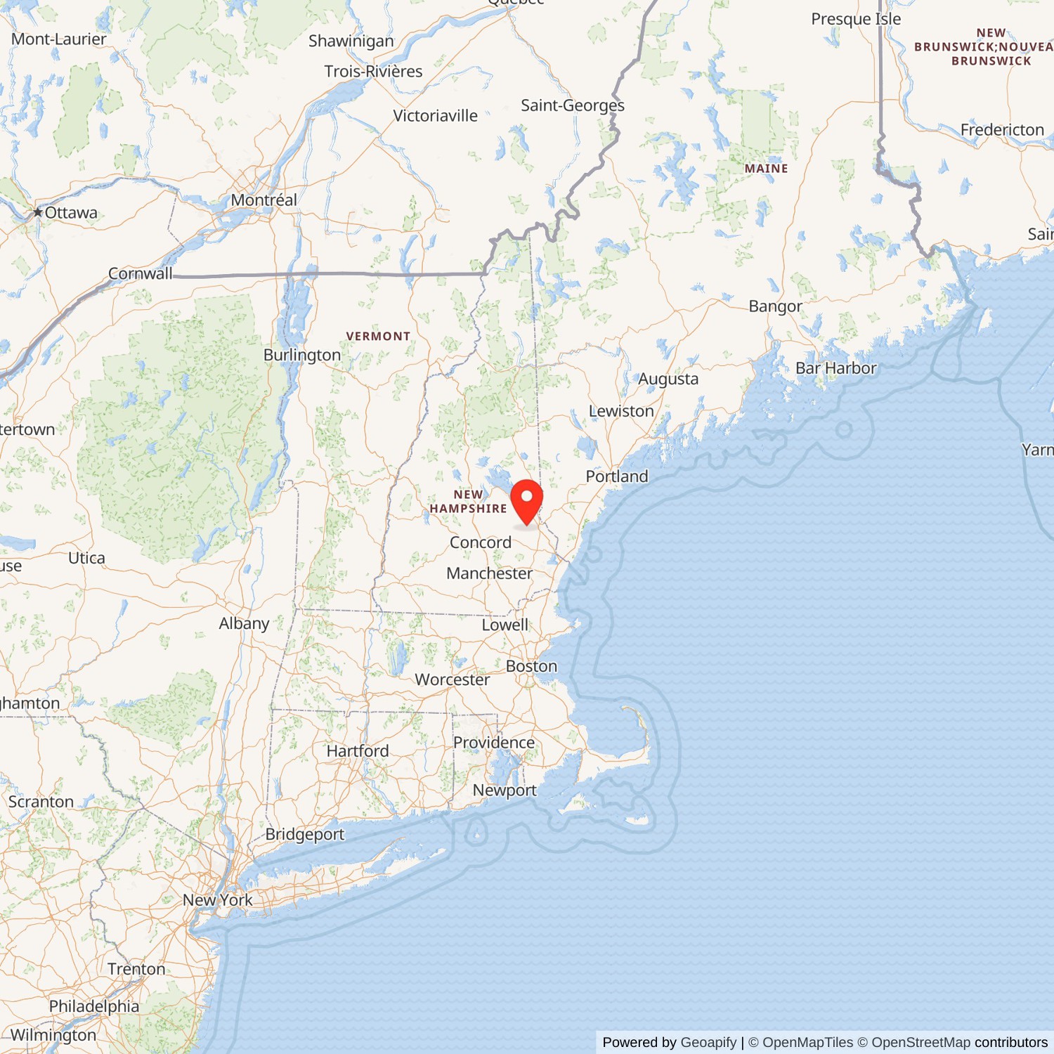 Blue Job Fire Tower State Map