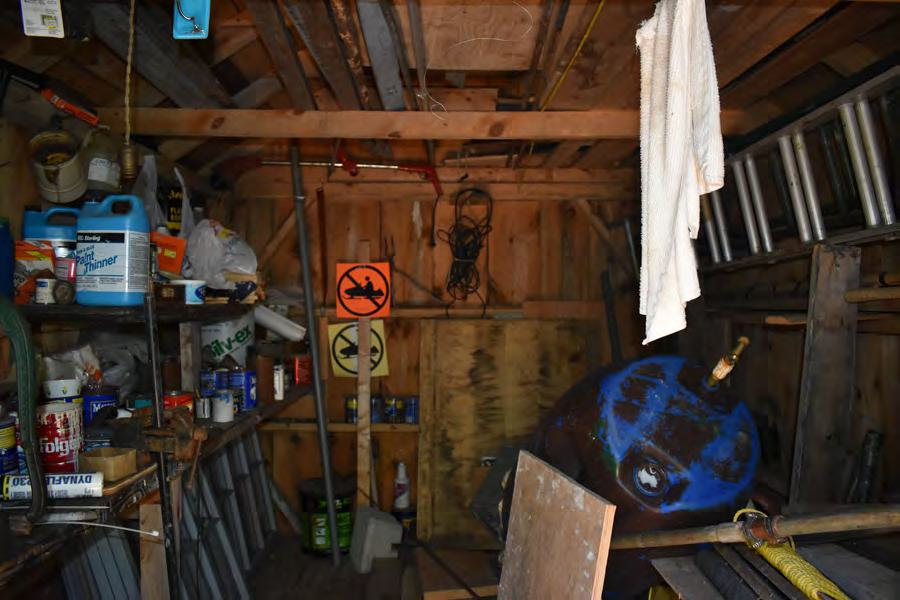 Belknap Mountain Fire Tower, Gilford New Hampshire Storage/Workshop interior (2022)