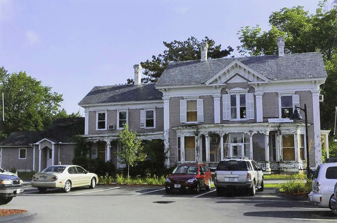 Hathaway House, Laconia New Hampshire South facade and west ell of the Hathaway House (2014)