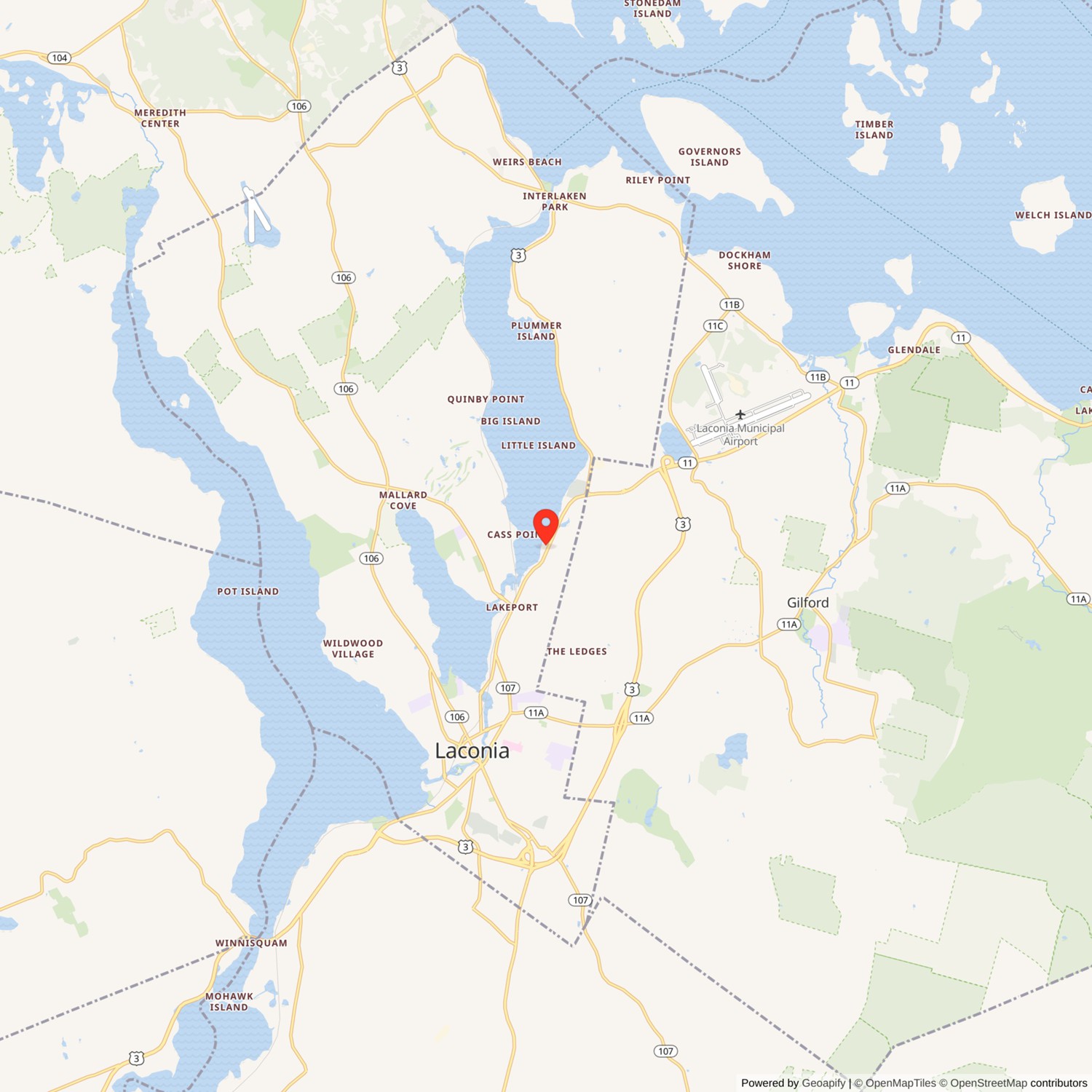 Hathaway House Location Map