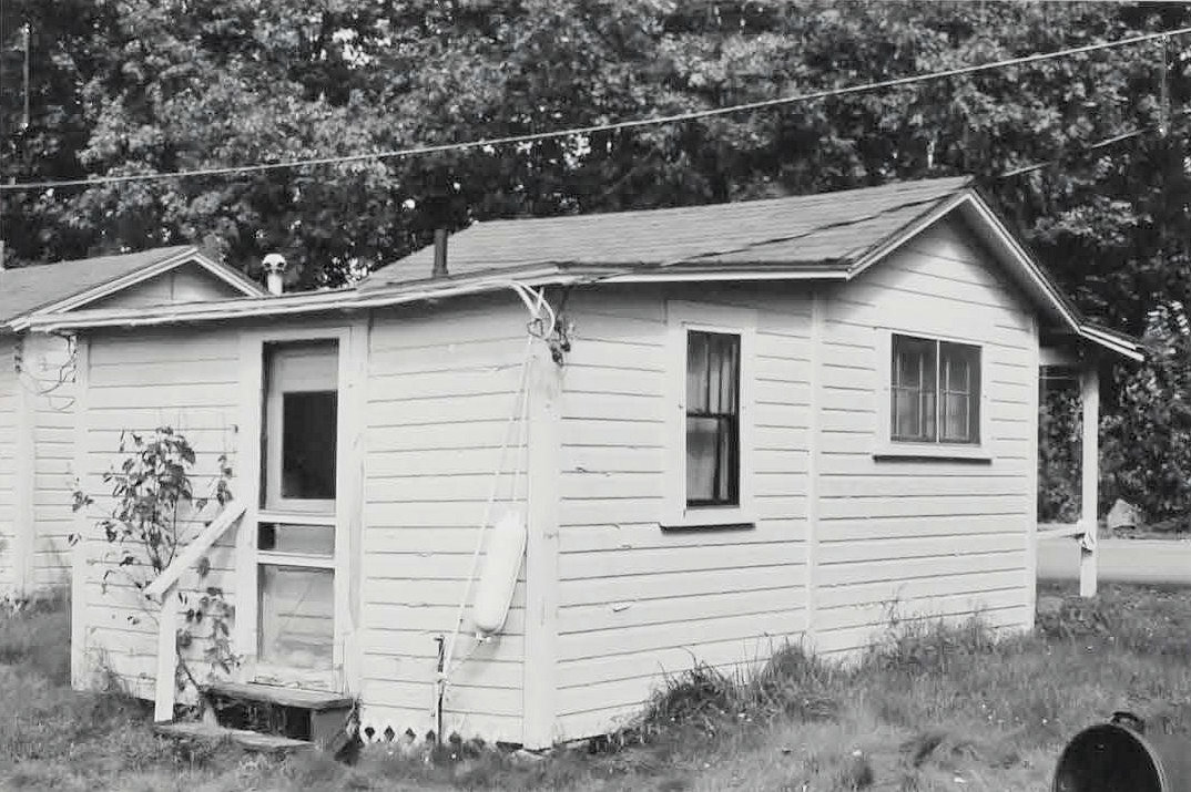 Weirs Highlands Camp and Cottages, Laconia New Hampshire Typical shed addition to rear of several Warner Ave Cabins (2006)