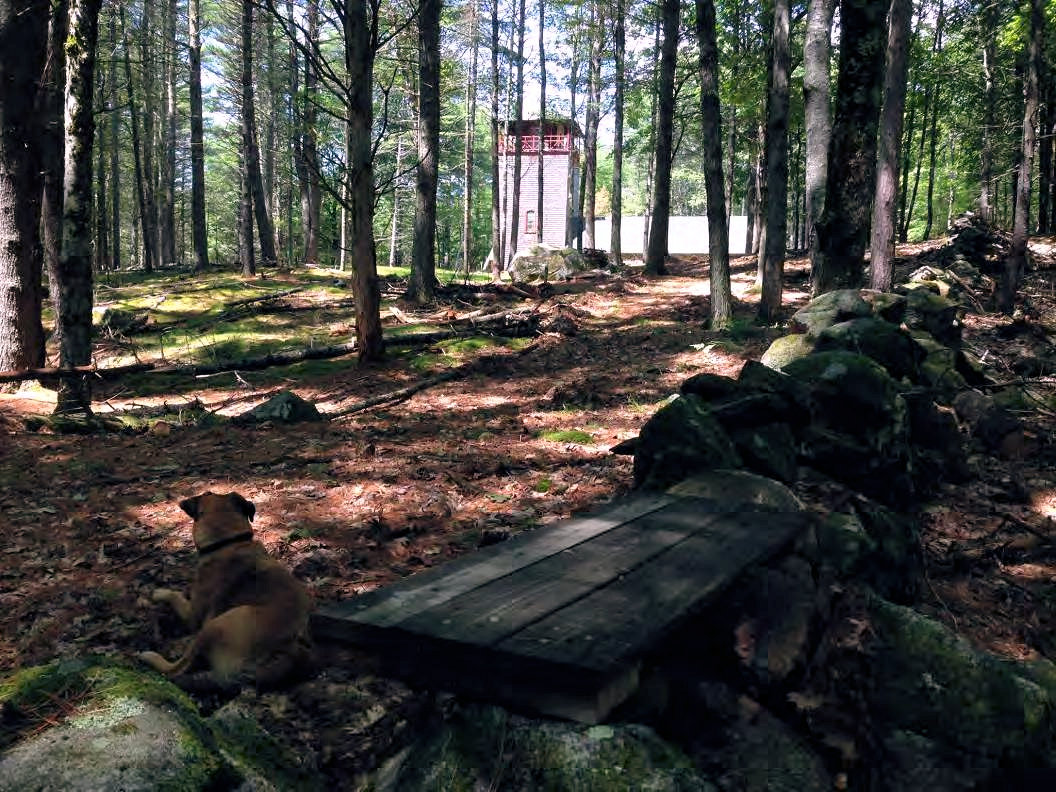 St. John's on the Lake Chapel Bear Island, Meredith New Hampshire Upper Woodland Trail from Chapel Docks (2019)