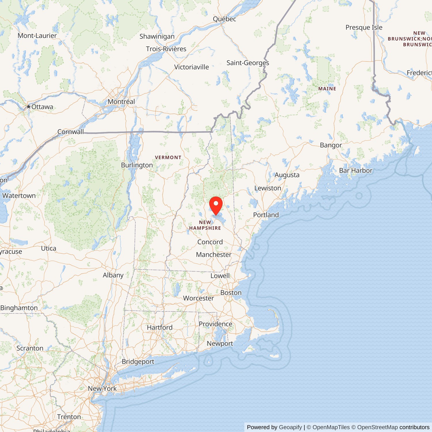 St. John's on the Lake Chapel Bear Island State Map