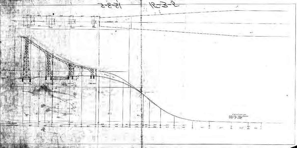 Nansen Ski Jump, Milan New Hampshire As-built plan and profile of the Berlin Ski Jump (1938)