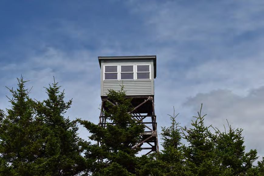 Croydon Peak Fire Tower, Newport New Hampshire Croydon Peak Fire Tower, looking northeast (2022)