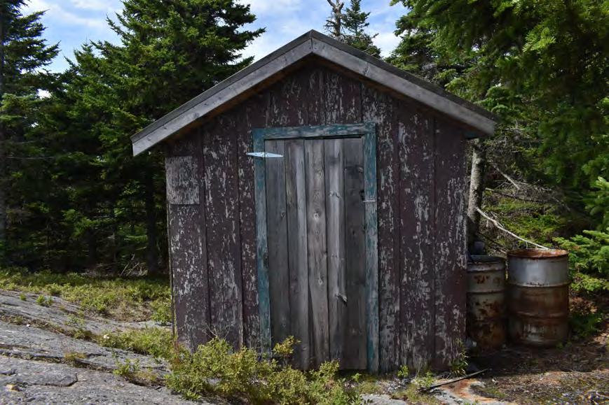 Croydon Peak Fire Tower, Newport New Hampshire Storage Building (2022)
