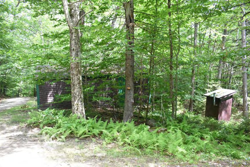 Croydon Peak Fire Tower, Newport New Hampshire Garage/Bunkhouse along access road (2022)