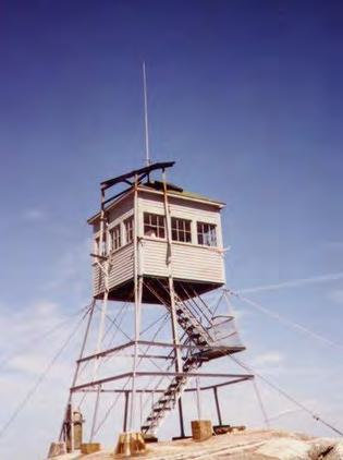 Mount Cardigan Fire Tower, Orange New Hampshire Fire tower in the late 20<sup>th</sup> century (date unknown)