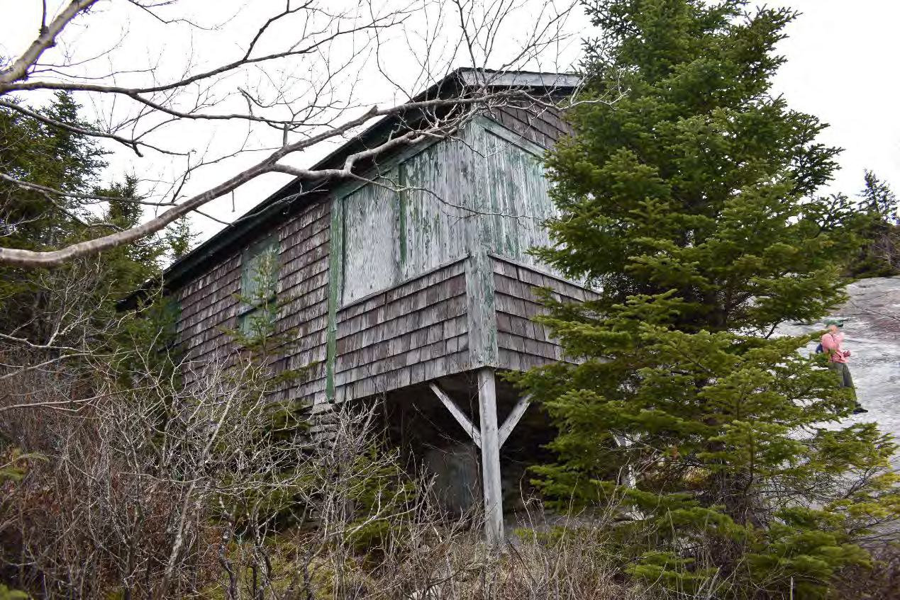Mount Cardigan Fire Tower, Orange New Hampshire Watchman's Cabin, looking north (2022)