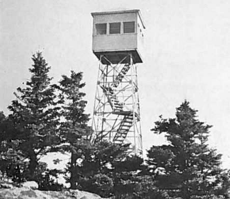 Pack Monadnock Fire Tower, Peterborough New Hampshire New cab after lightning strike (1960)