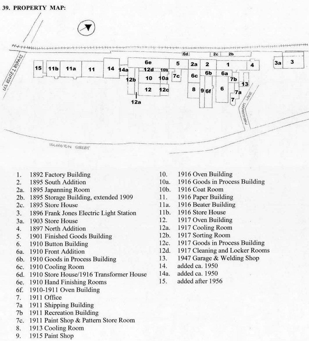 Morley Button Factory, Portsmouth New Hampshire Property Map (2003)