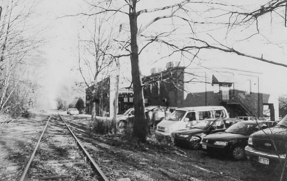 Morley Button Factory, Portsmouth New Hampshire Railroad tracks looking inbound (2003)