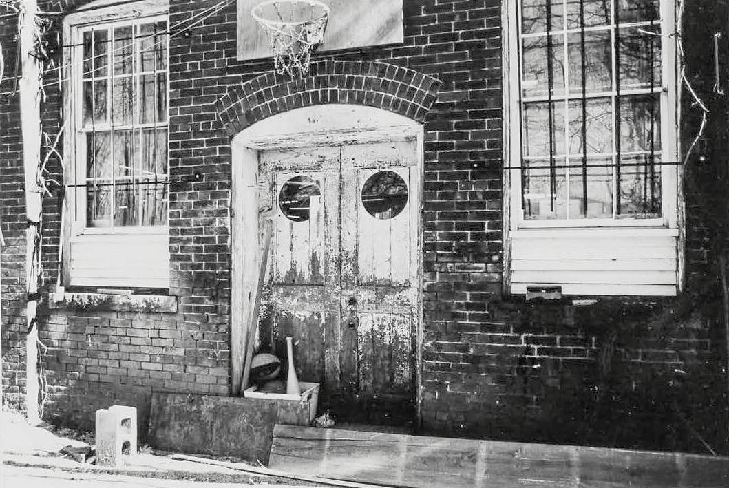 Morley Button Factory, Portsmouth New Hampshire Detail of doorway, rear of ca. 1901 finished goods building (2003)