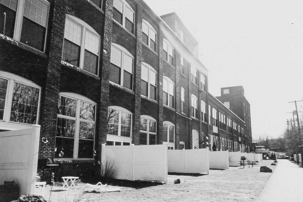 Morley Button Factory, Portsmouth New Hampshire Rear of 1916 paper and beater buildings and storehouse (2003)