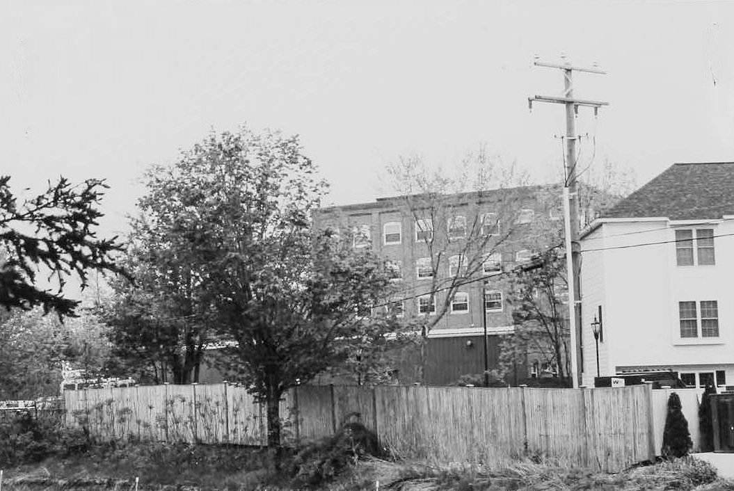 Morley Button Factory, Portsmouth New Hampshire From Route Bypass, southwest end of Button Factory (2003)