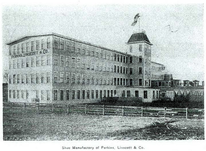 Perkins & Jones Shoe Factory, Rochester New Hampshire Shoe Manufactory of Perkins, Linscott & Co. (1901)