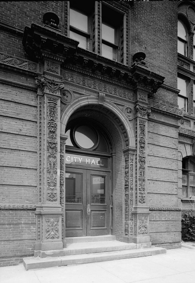 City Hall, Atlantic City New Jersey MAIN ELEVATION, DETAIL OF DOORWAY, SHOWING TERRACOTTA DECORATION