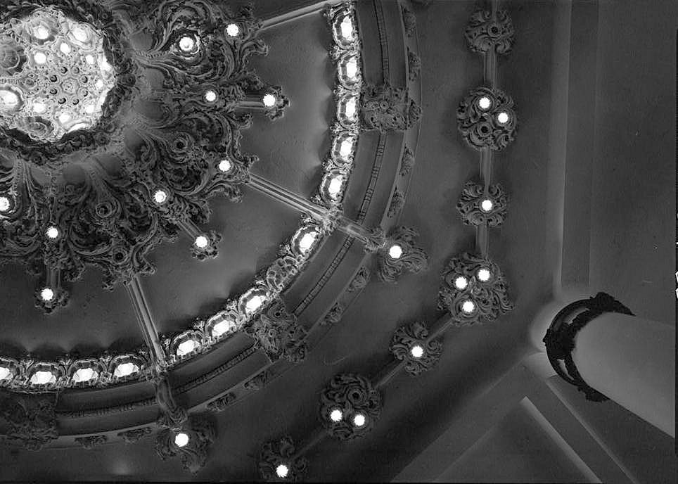 Blenheim Hotel, Atlantic City New Jersey DETAIL OF CEILING LIGHTS IN THE EXCHANGE