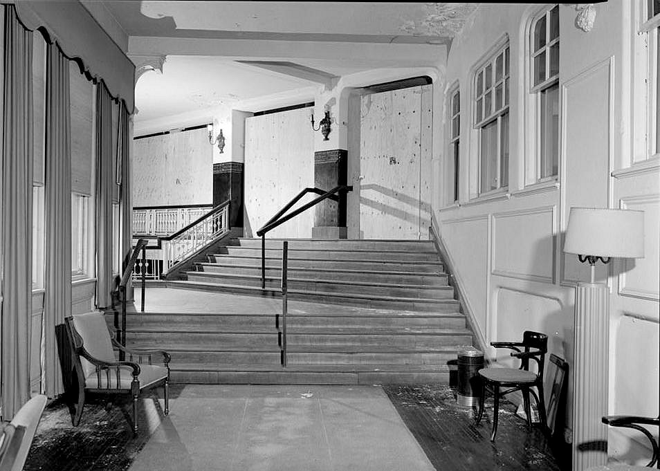 Blenheim Hotel, Atlantic City New Jersey ENTRANCE STAIR AND DOORS LEADING TO THE MUSIC GALLERY OF THE EXCHANGE