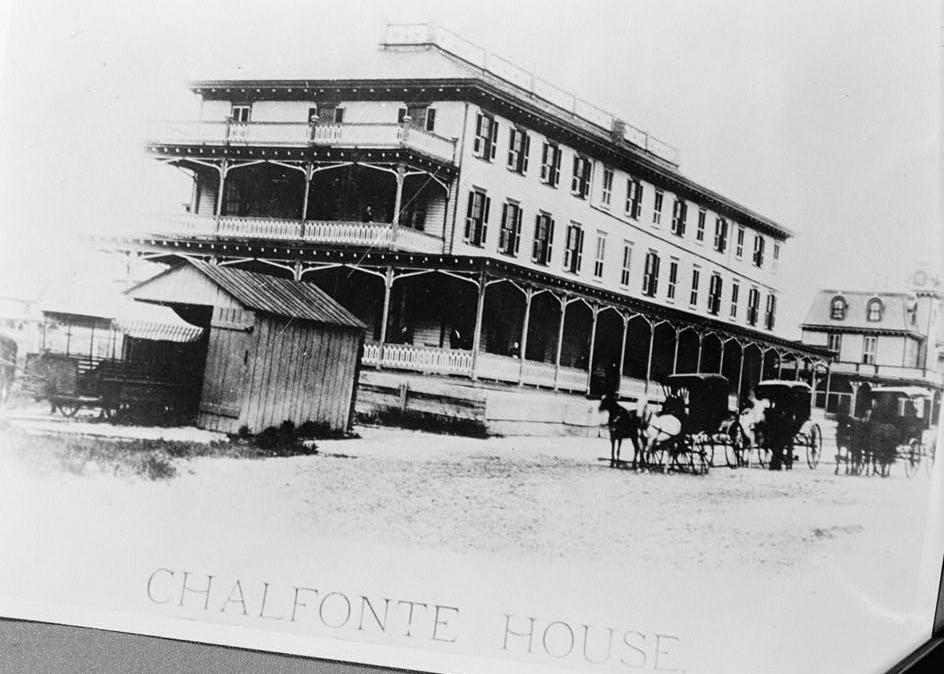 Chalfonte Hotel, Atlantic City New Jersey PHOTOGRAPH OF CA. 1877 VIEW, FROM HESTON COLLECTION, ATLANTIC CITY PUBLIC LIBRARY
