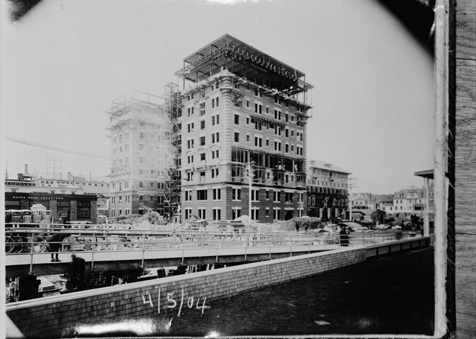Chalfonte Hotel, Atlantic City New Jersey PHOTOGRAPH OF CONSTRUCTION ON APRIL 5, 1904. ADDISON HUTTON COLLECTION