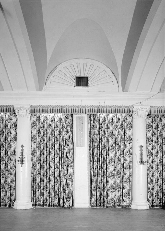 Dennis Hotel, Atlantic City New Jersey DETAIL OF COLONNADE IN A DINING ROOM