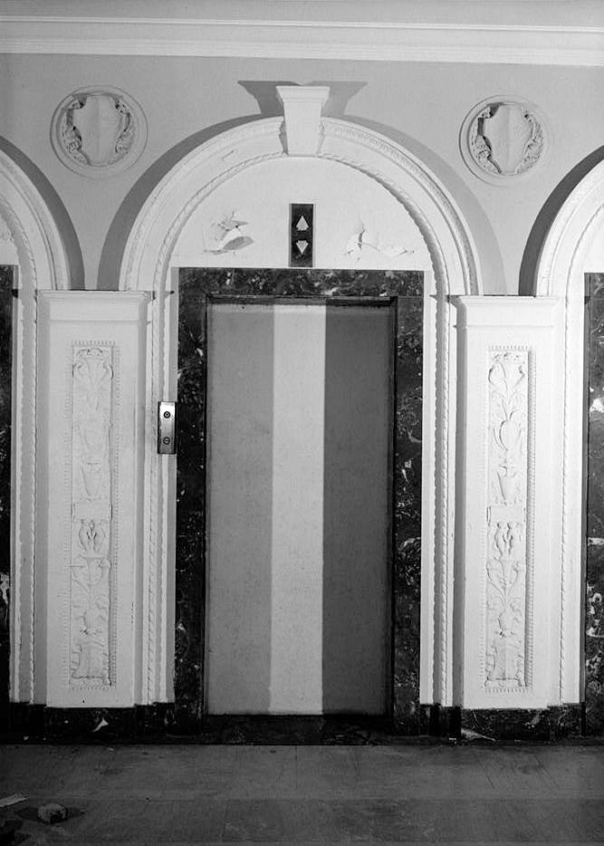 Dennis Hotel, Atlantic City New Jersey DETAIL OF TYPICAL ELEVATOR SURROUND
