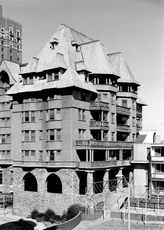 Marlborough Hotel, Atlantic City New Jersey WEST AND SOUTH ELEVATION OF THE FIRST (SOUTH) BAY