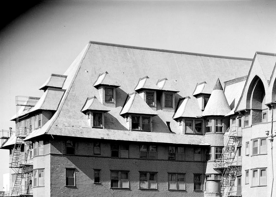 Marlborough Hotel, Atlantic City New Jersey DETAIL ROOF DORMERS ON THE SOUTH ROOF SLOPE OF THE WEST (REAR) WING
