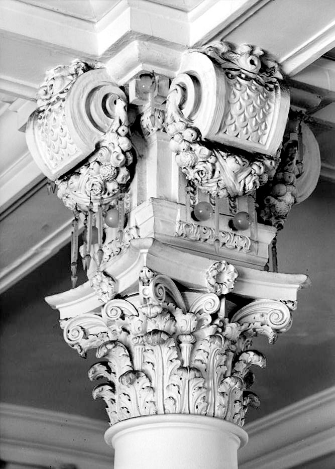 Marlborough Hotel, Atlantic City New Jersey DETAIL OF THE COLUMN CAPITAL IN THE EXCHANGE