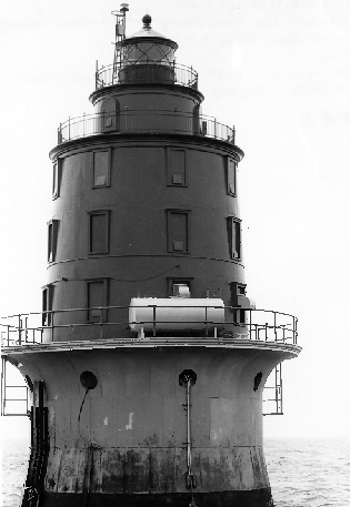 Miah Maull Shoal Lighthouse, Delaware Bay New Jersey 1988 Looking Southwest