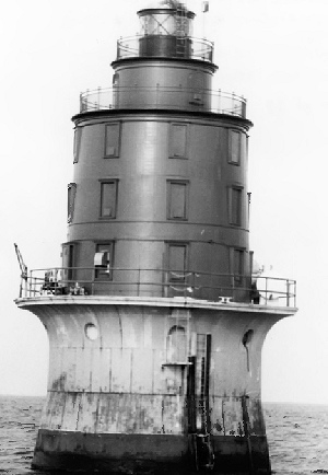Miah Maull Shoal Lighthouse, Delaware Bay New Jersey 1988 Looking Northwest