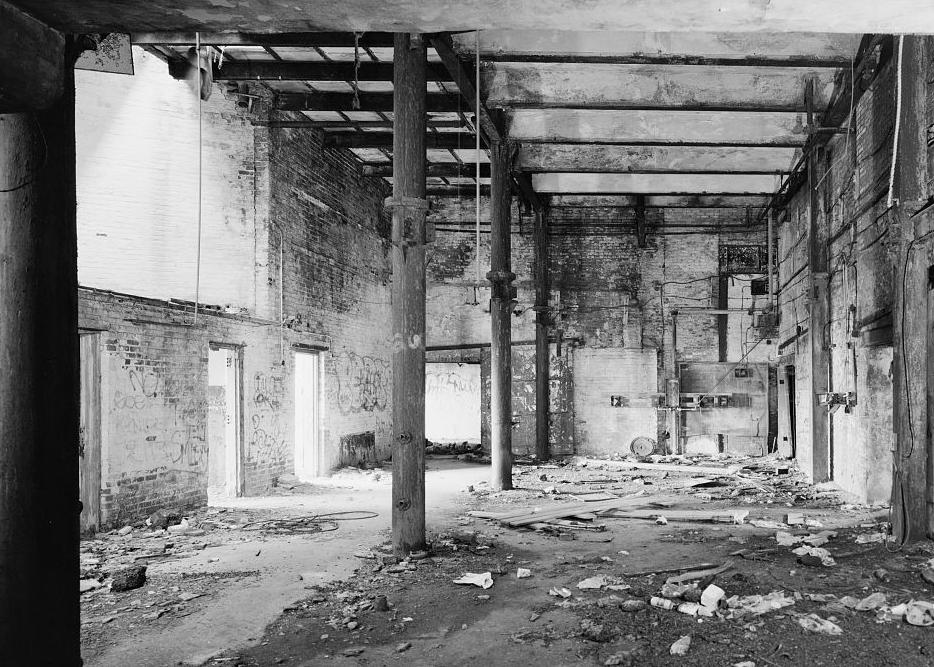 Lembeck and Betz Eagle Brewery, Jersey City New Jersey 1996 ORIGINAL BREW HOUSE INTERIOR ON FIRST FLOOR, LOOKING EAST