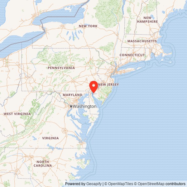 Salem County Insane Asylum State Map