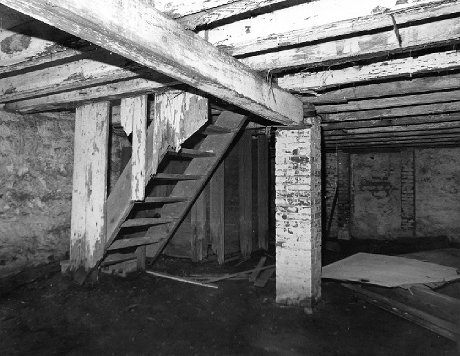 East Point Lighthouse, Maurice River New Jersey 1995 Basement level; view from midcellar toward the northeast.