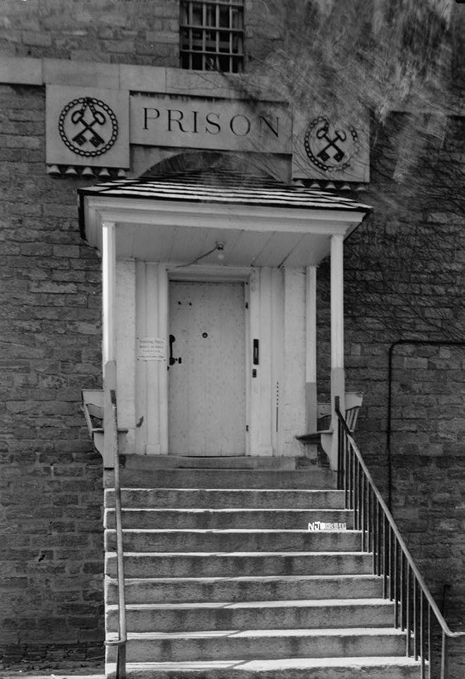 Burlington County Prison, Mt. Holly New Jersey March 3, 1937 EXTERIOR - MAIN ENTRANCE
