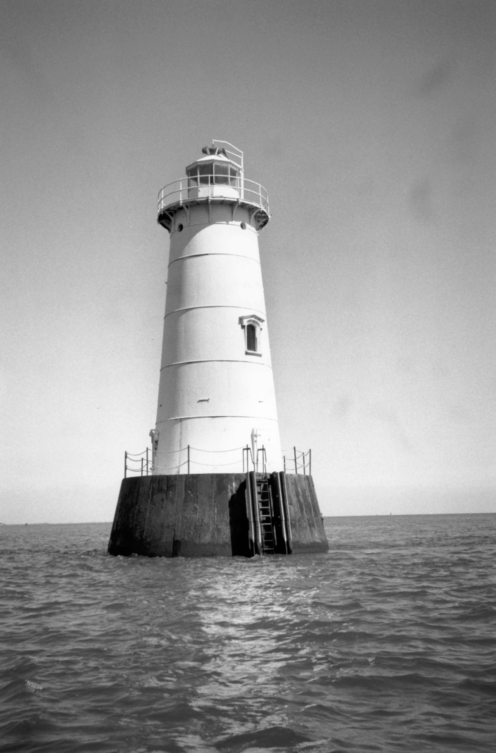 Looking northeast, showing boarding ladder and tower entrance (2003)