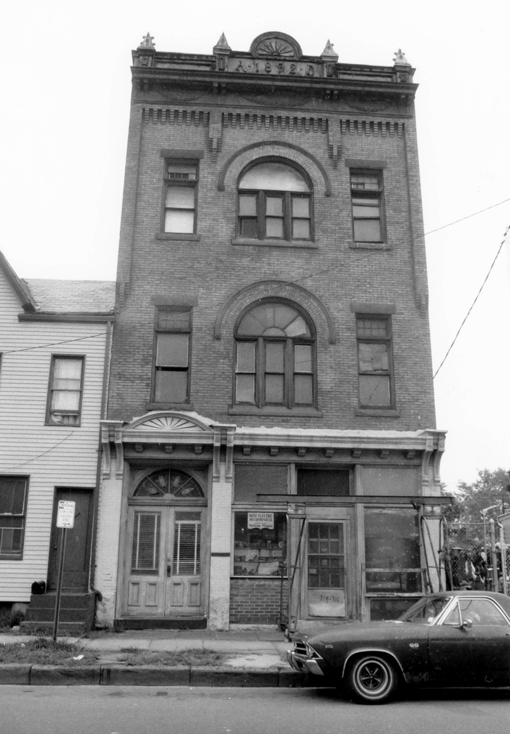 In and Out Social Club, Trenton New Jersey West Facade (1987)