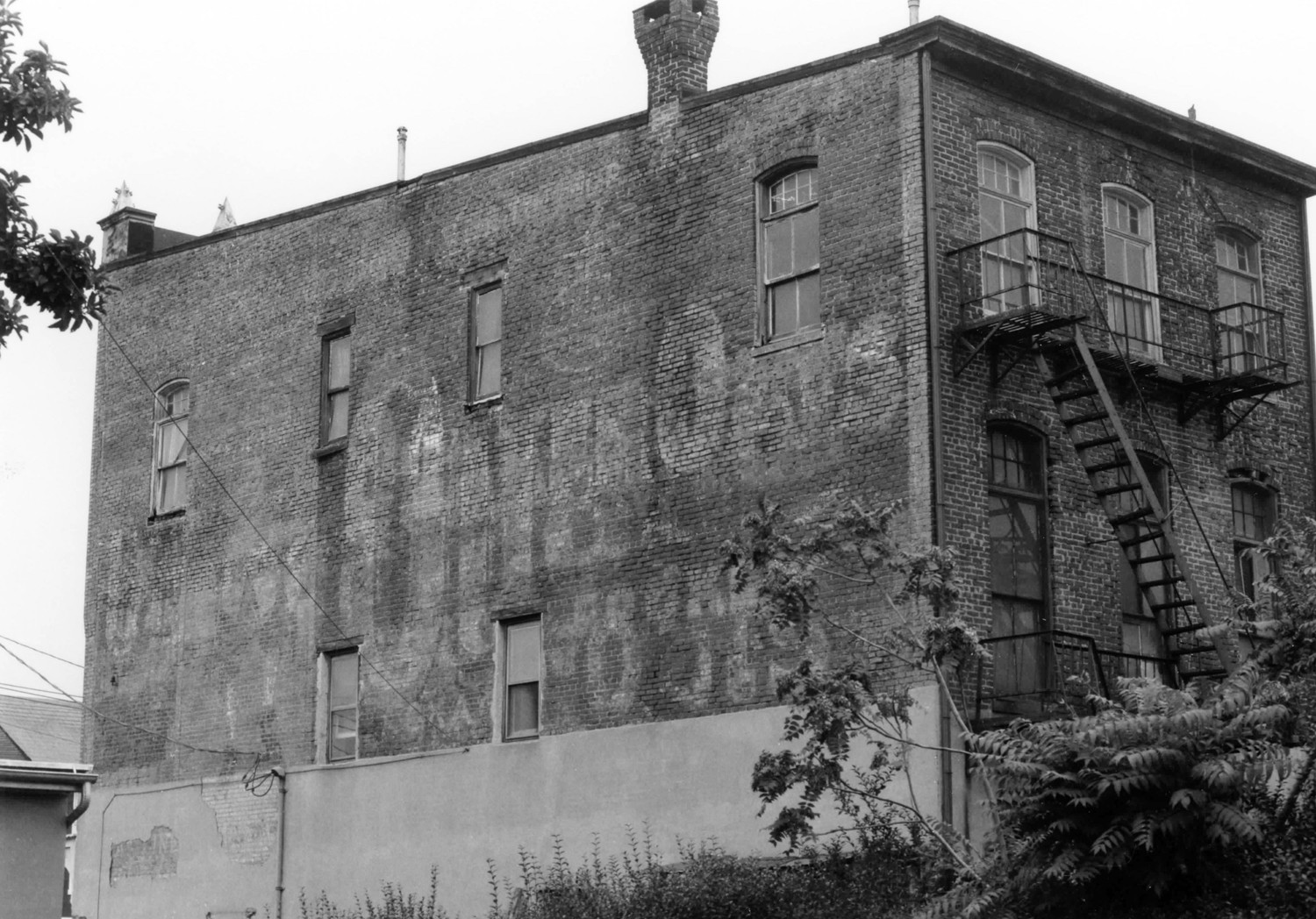 In and Out Social Club, Trenton New Jersey South and East Facades (1987)