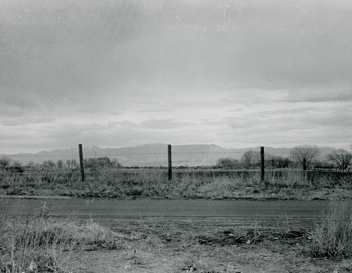 Harmon School, Fallon Nevada View looking south from main entrance (1989)