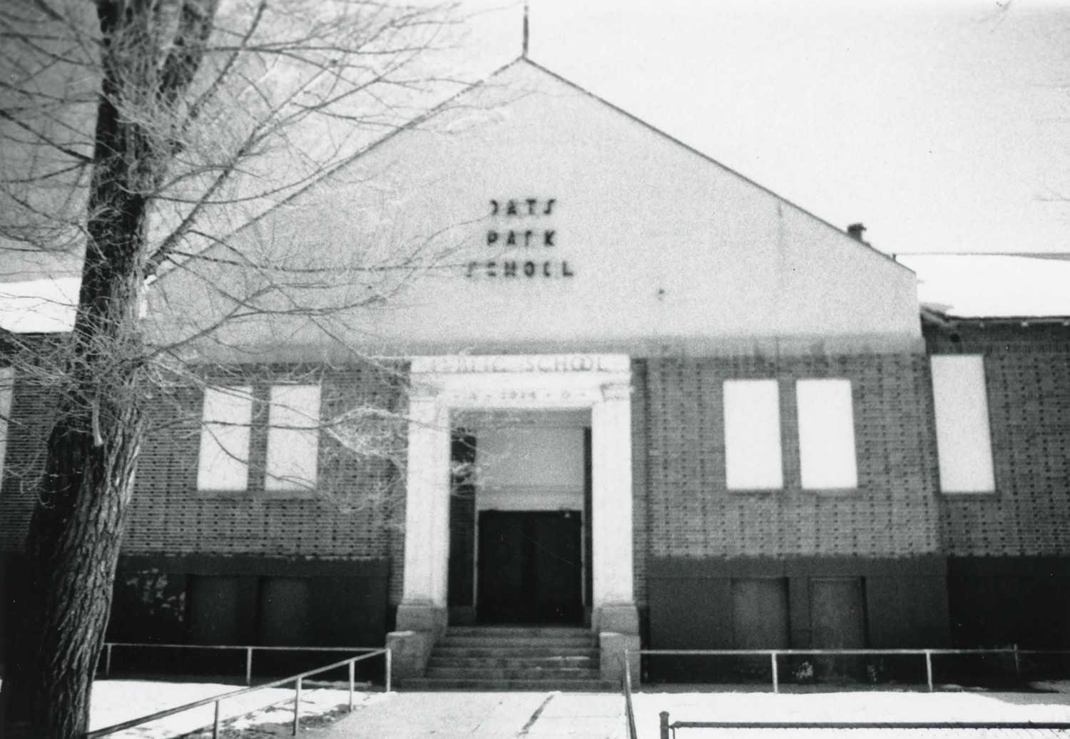 Oats Park Grammar School, Fallon Nevada Front entrance (1990)