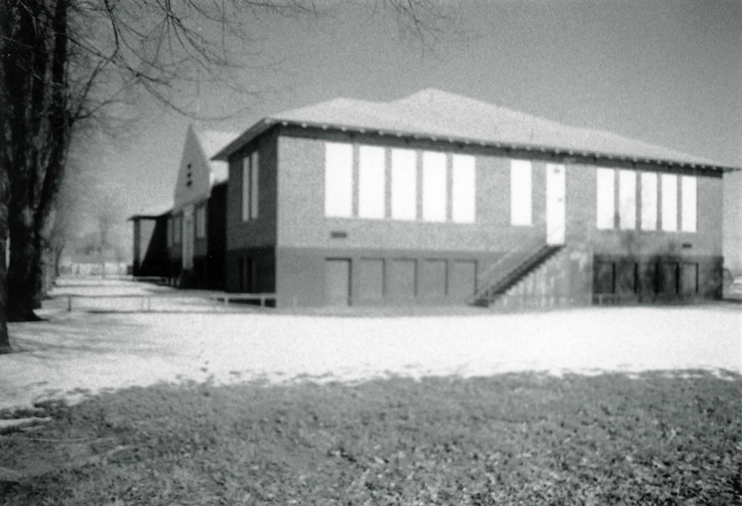 Oats Park Grammar School, Fallon Nevada South end of building (1990)