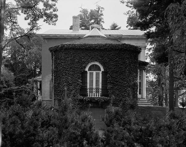 Edgewater Mansion, Barrytown New York NORTH FACADE, ADJOINING LIBRARY
