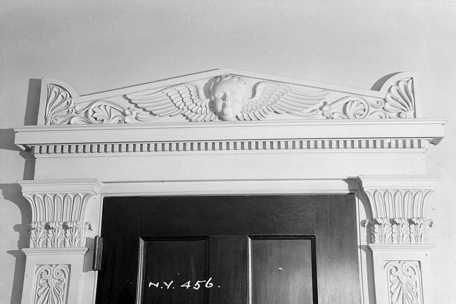 Bartow-Pell Mansion, Bronx New York 1936 NORTH DRAWING ROOM DOOR HEAD.