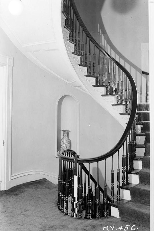 Bartow-Pell Mansion, Bronx New York 1936 STAIR HALL - SECOND FLOOR.