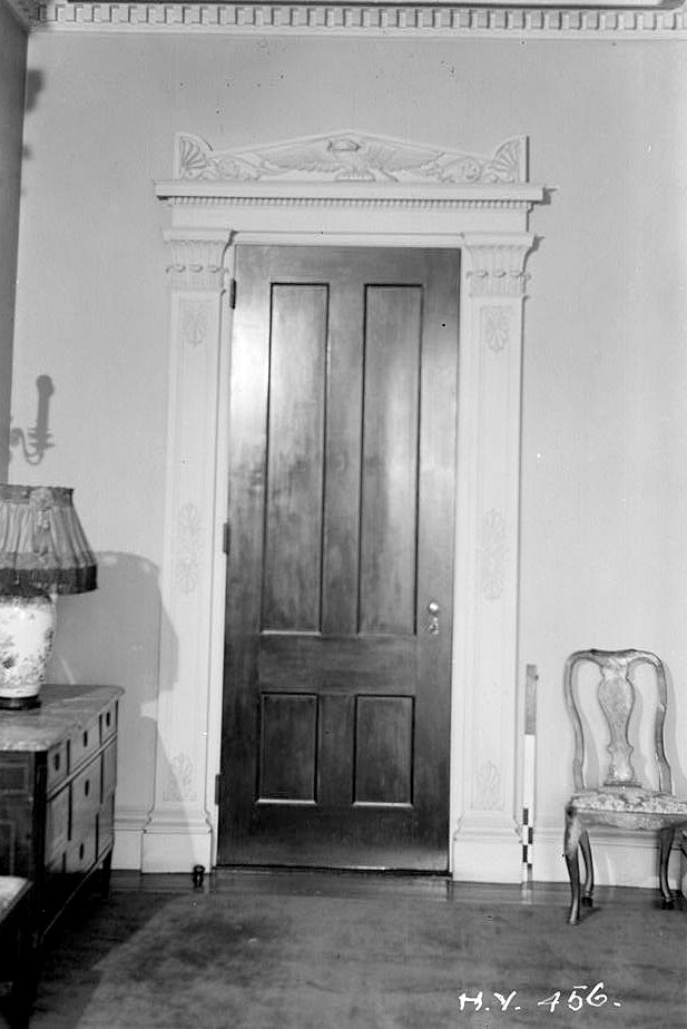 Bartow-Pell Mansion, Bronx New York 1936 SOUTH DRAWING ROOM DOORWAY.