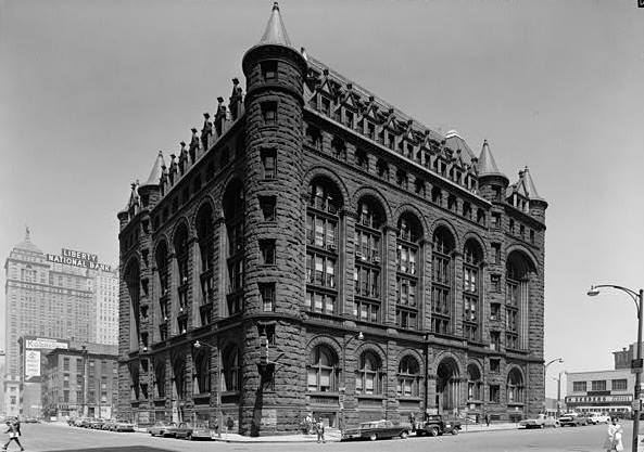Erie County Savings Bank, Buffalo New York May 1965, SOUTH ELEVATION FROM SOUTHWEST