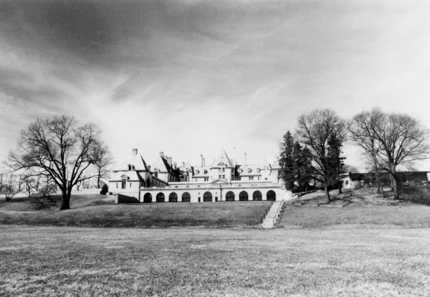 Main (southeast) facade and terrace (2002)
